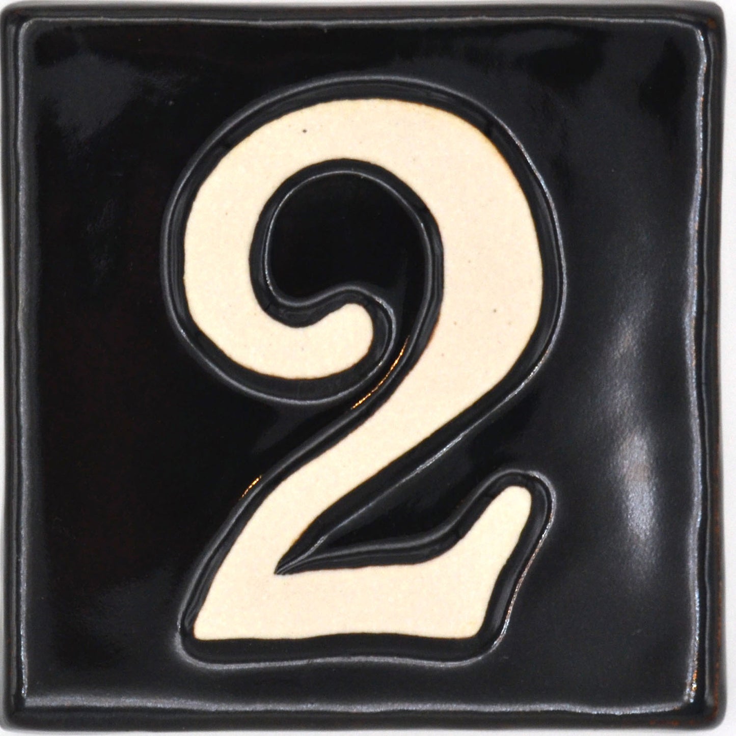 4x4 house number 2 black