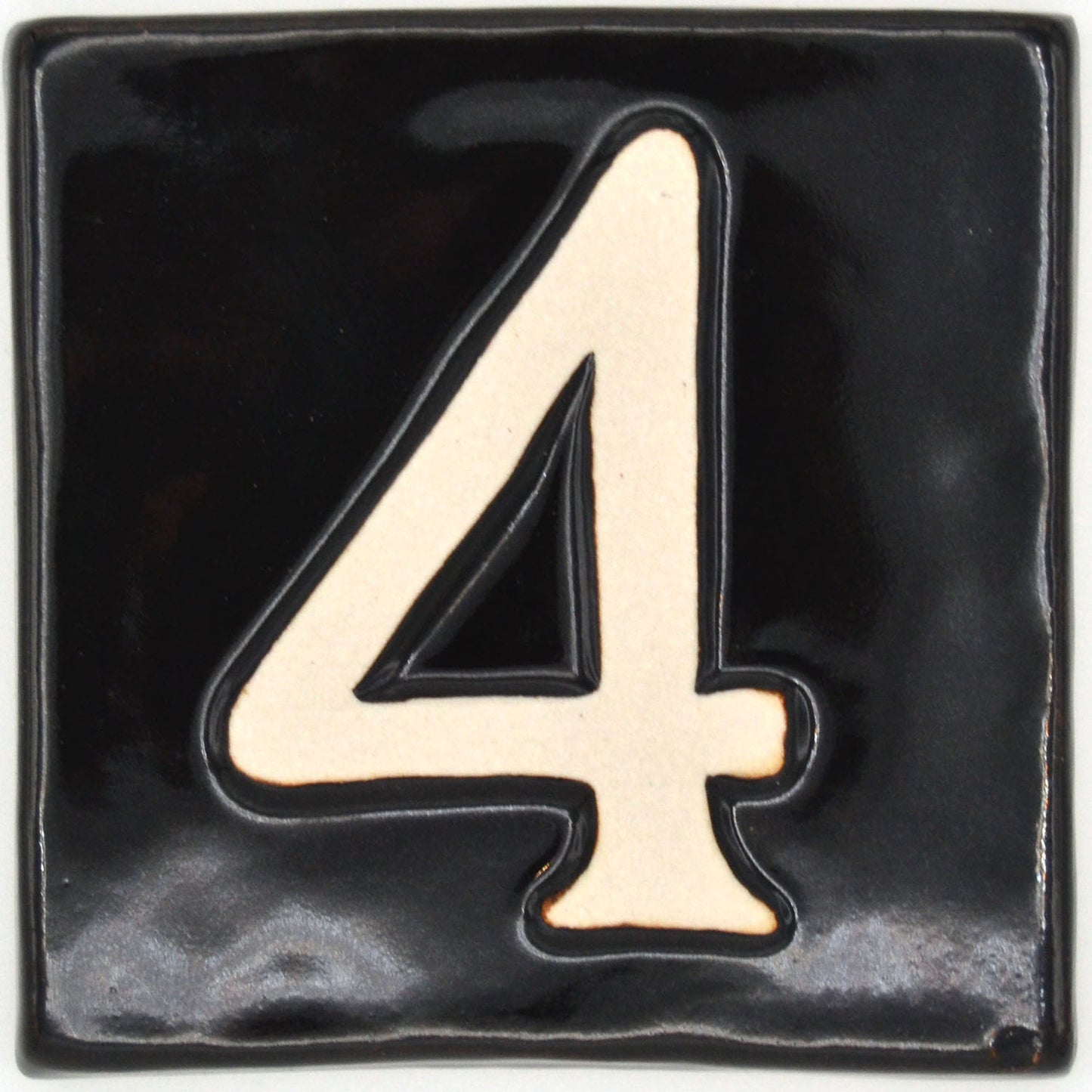 4x4 house number 4 black