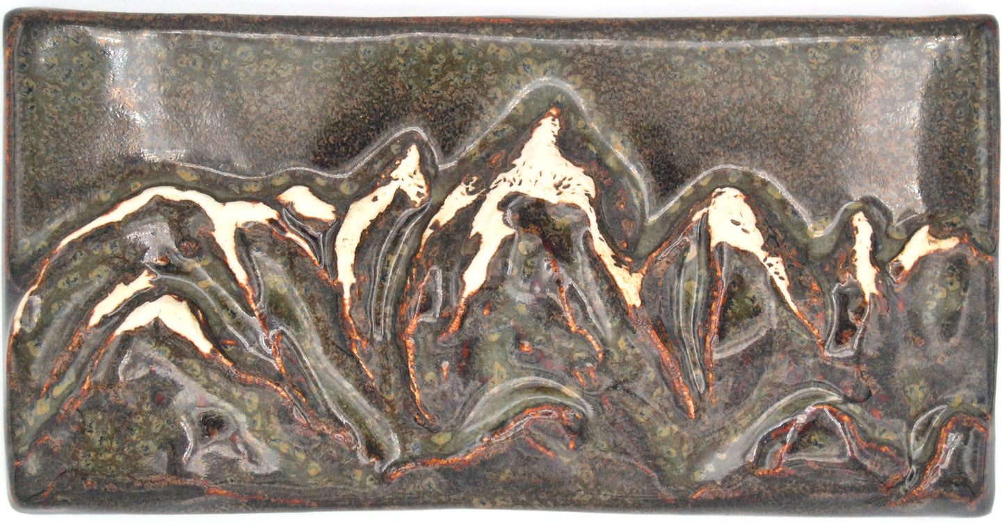 4x8 Dark Brown Mountains tile