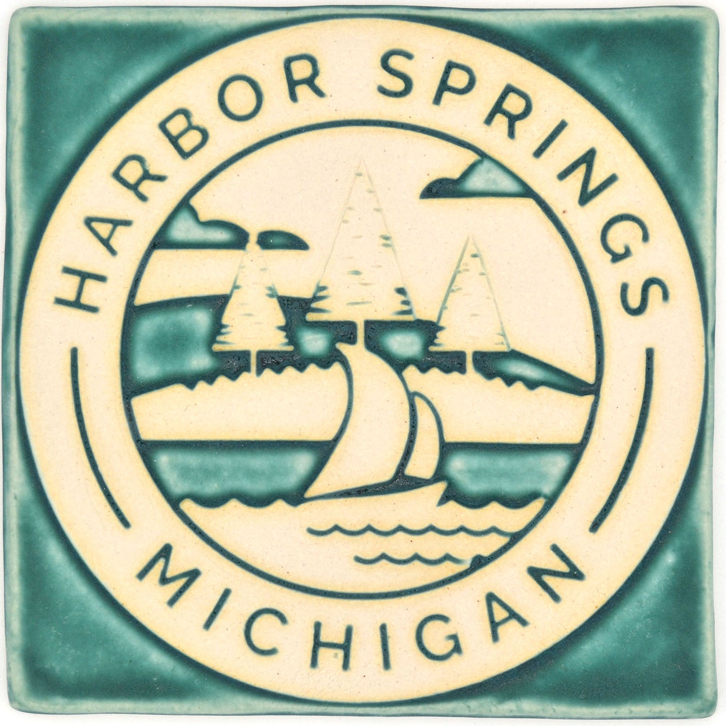 harbor springs logo tile 6x6