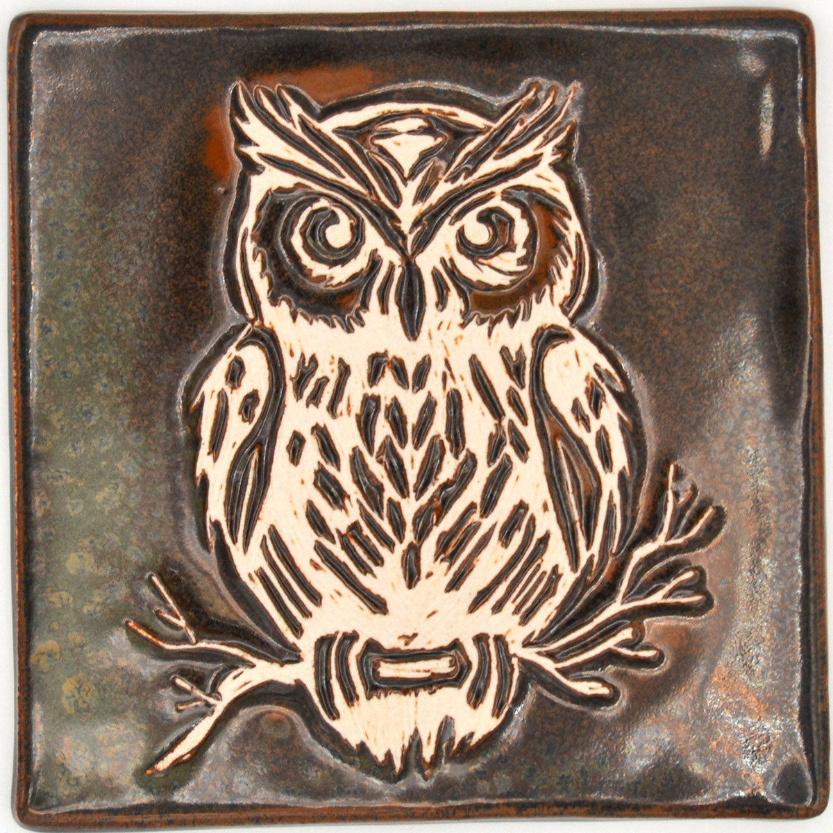 6x6 Dark Brown Owl
