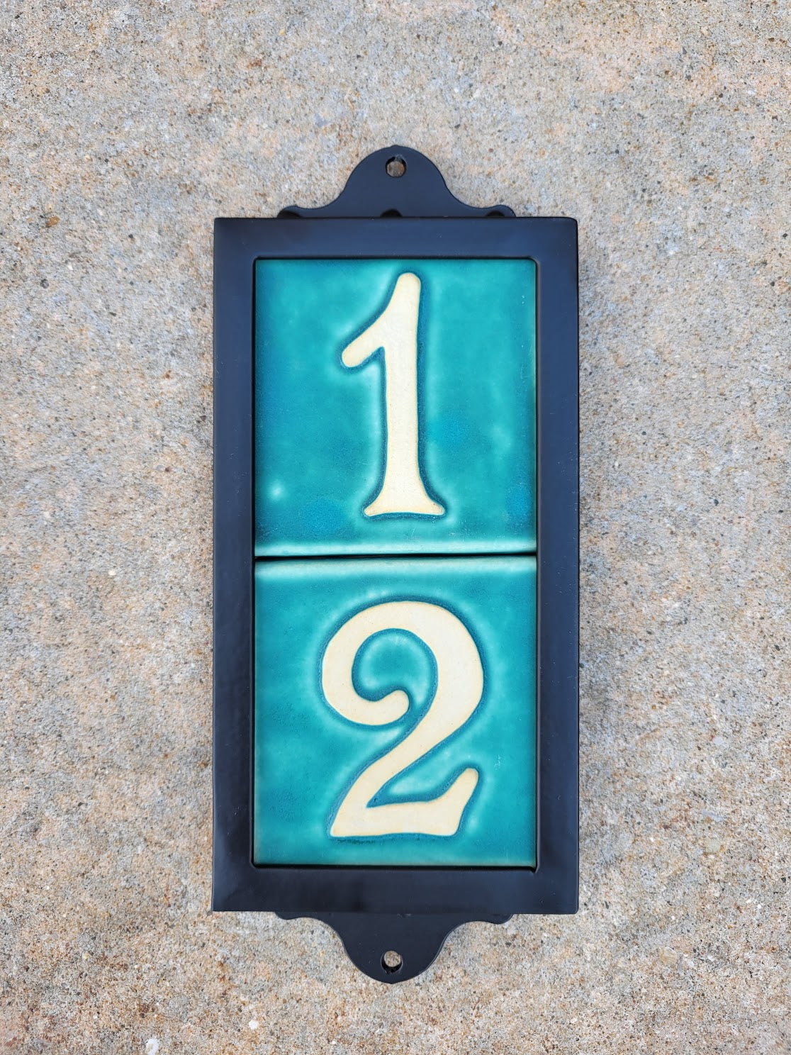 metal house number frame