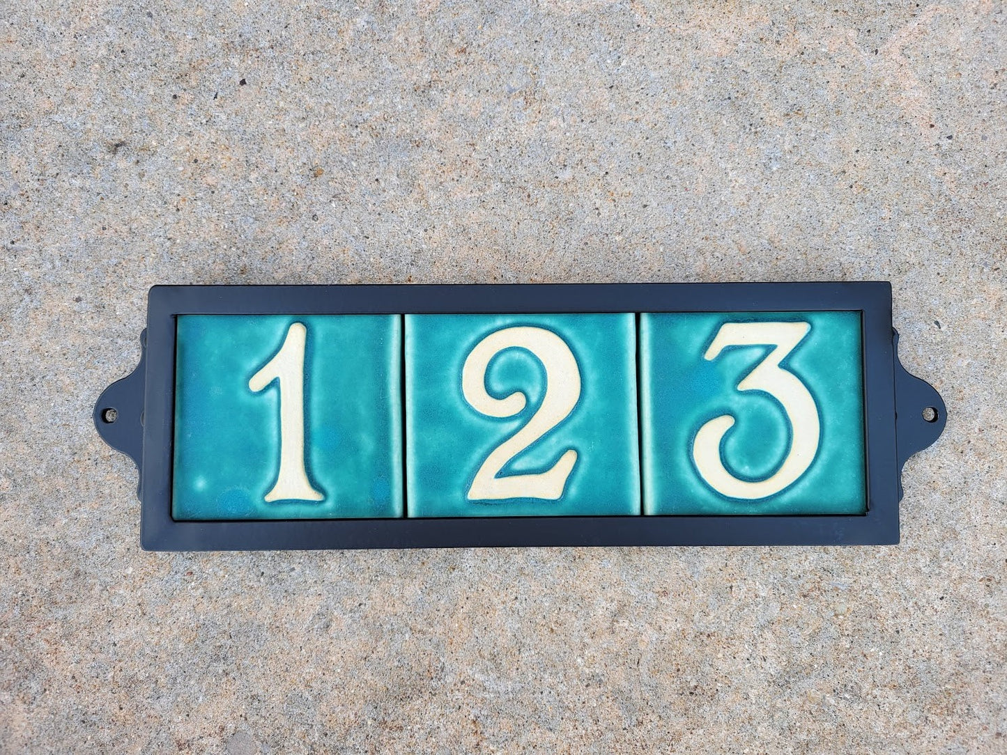 metal house number frame