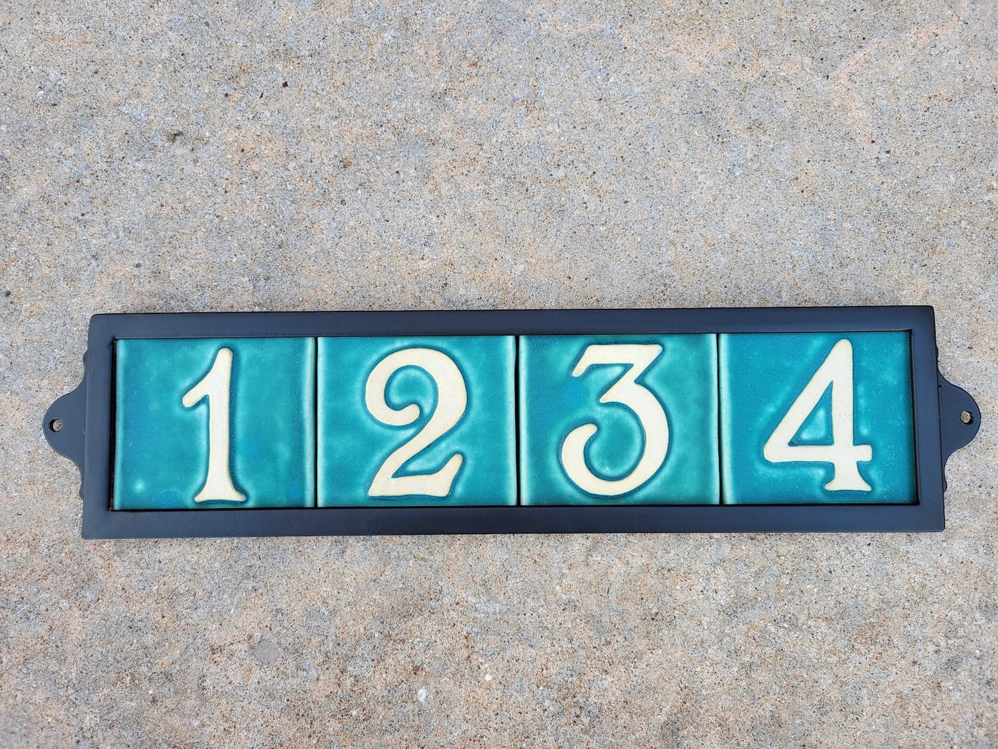 metal house number frame