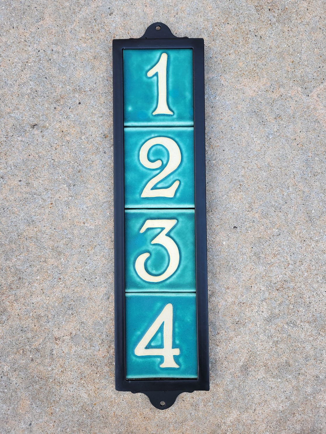 metal house number frame