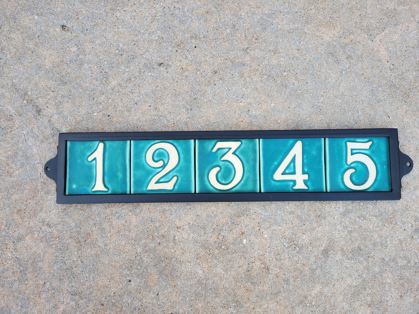 metal house number frame