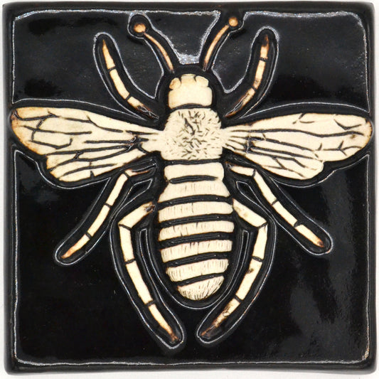 4x4 bee tile black