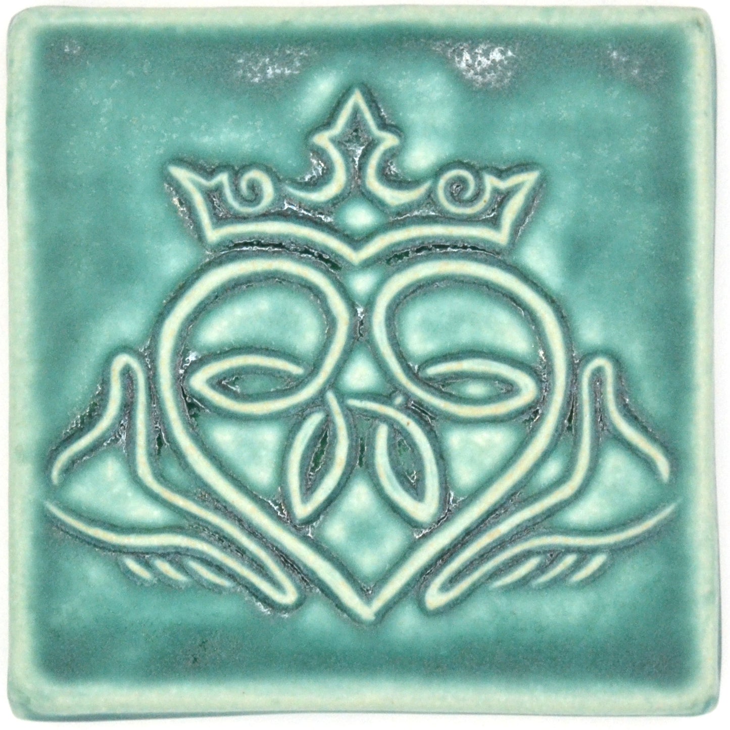 4x4 seafoam claddagh