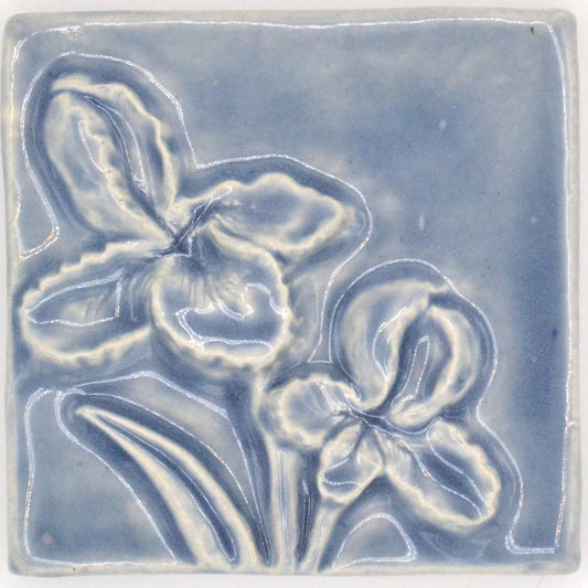 4x4 iris tile light blue