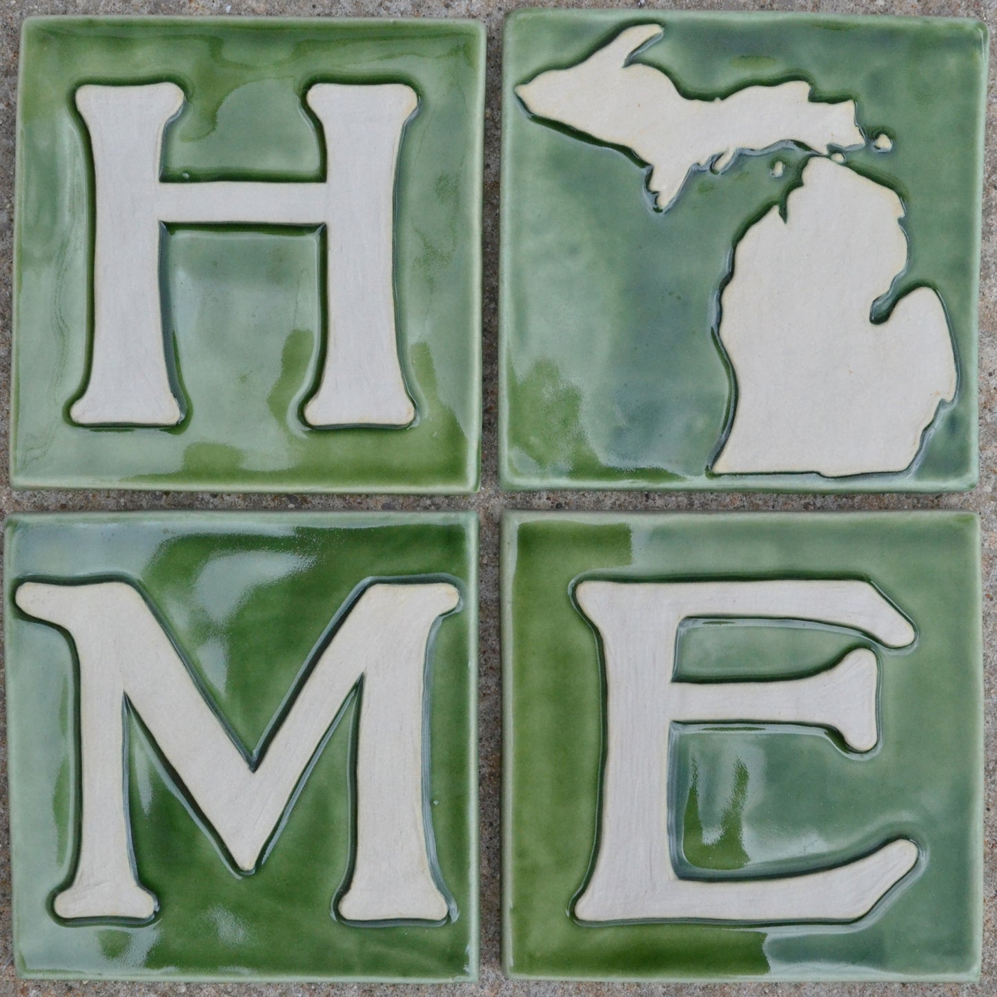 6x6 home 4 piece set green