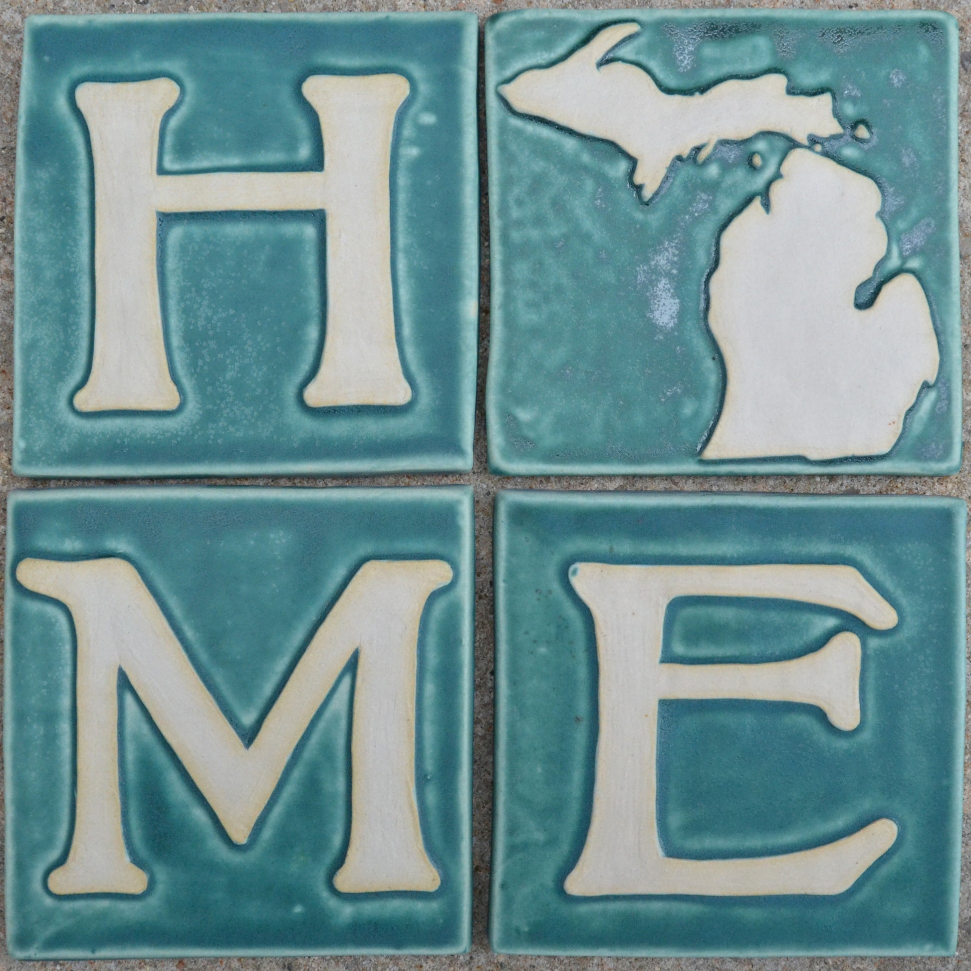 6x6 home 4 piece set seafoam