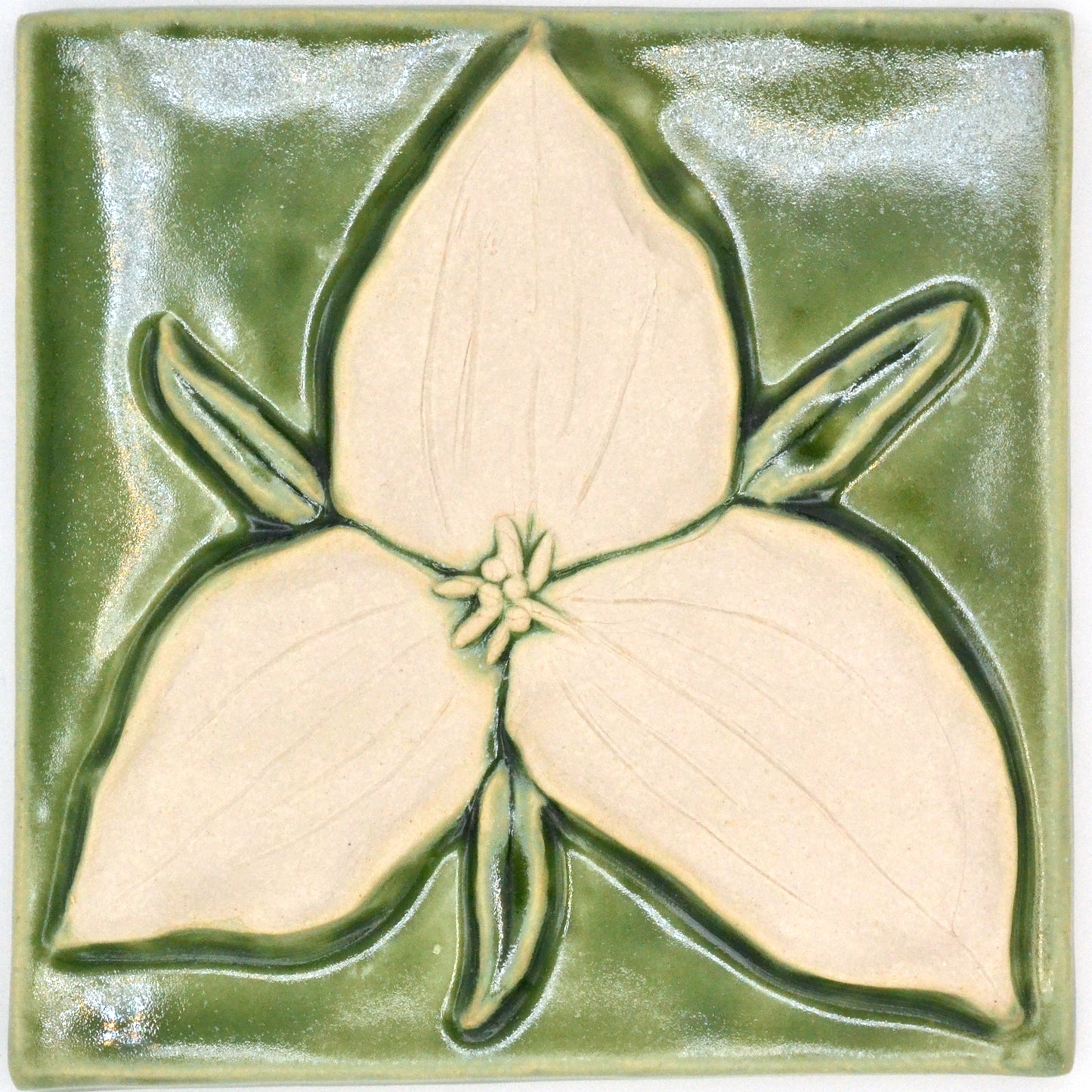 6x6 trillium tile green