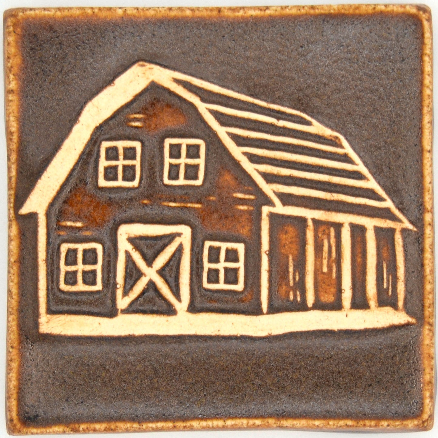 4x4 barn tile brown
