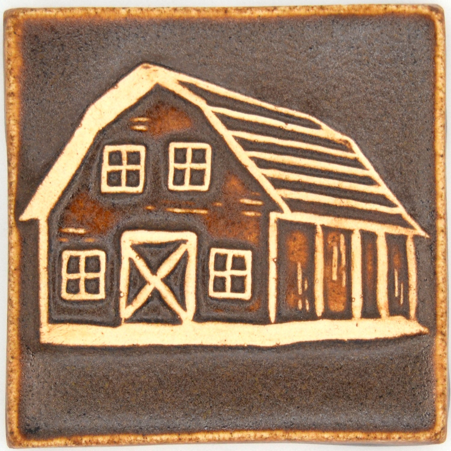 4x4 barn tile brown
