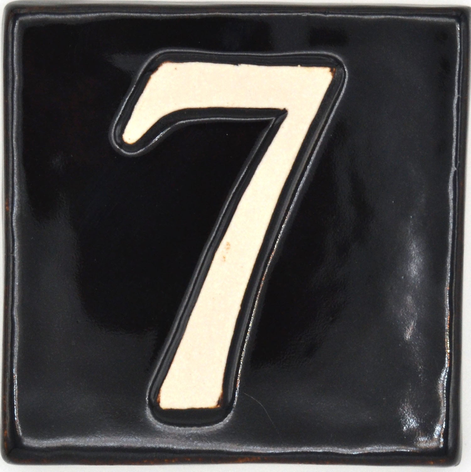 4x4 house number 7 black