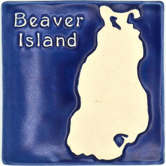 6x6 beaver island tile blue