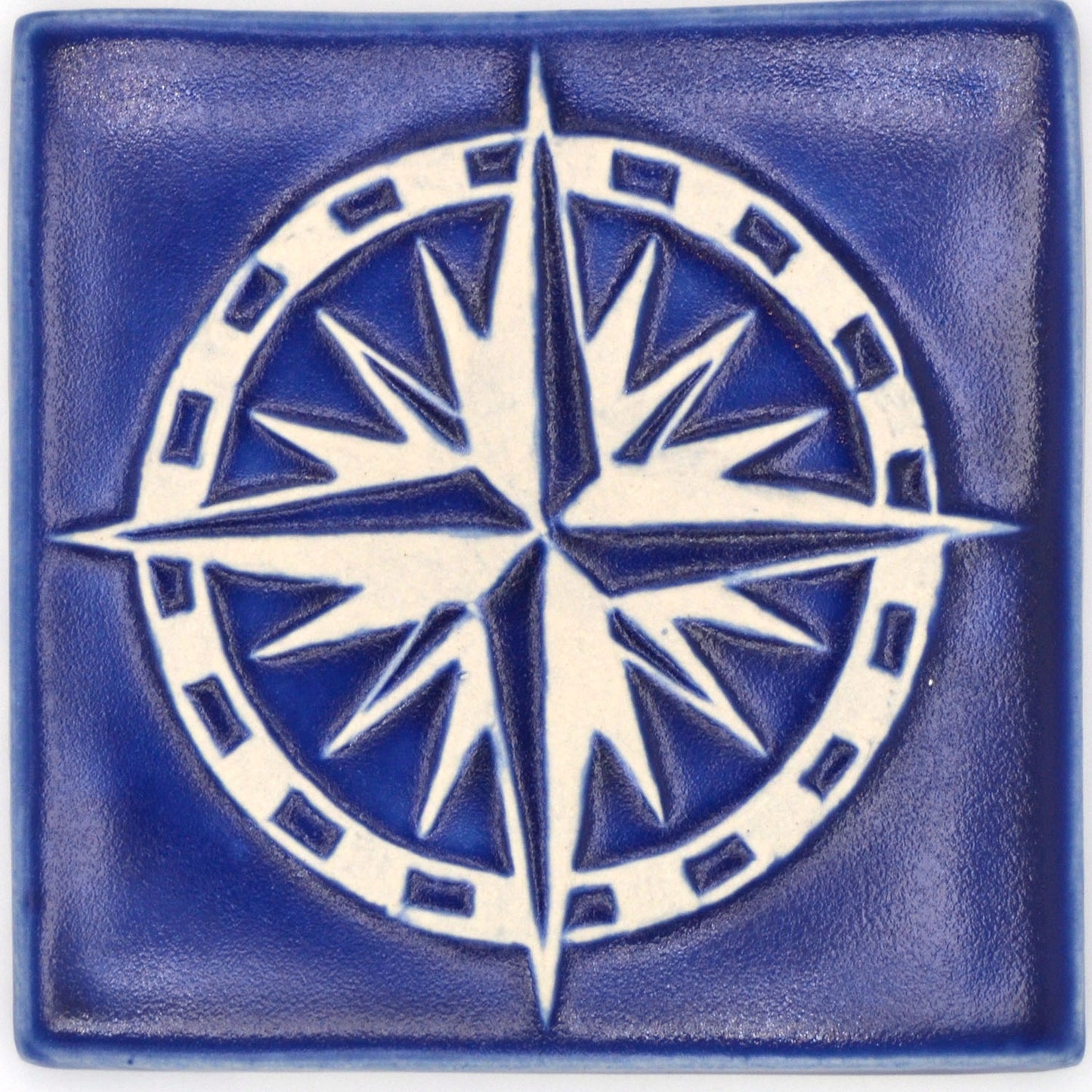 6x6 compass tile blue