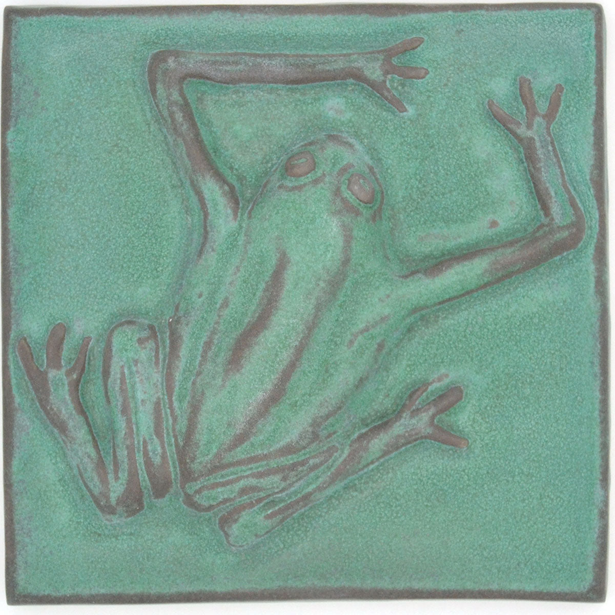 6x6 matte green frog