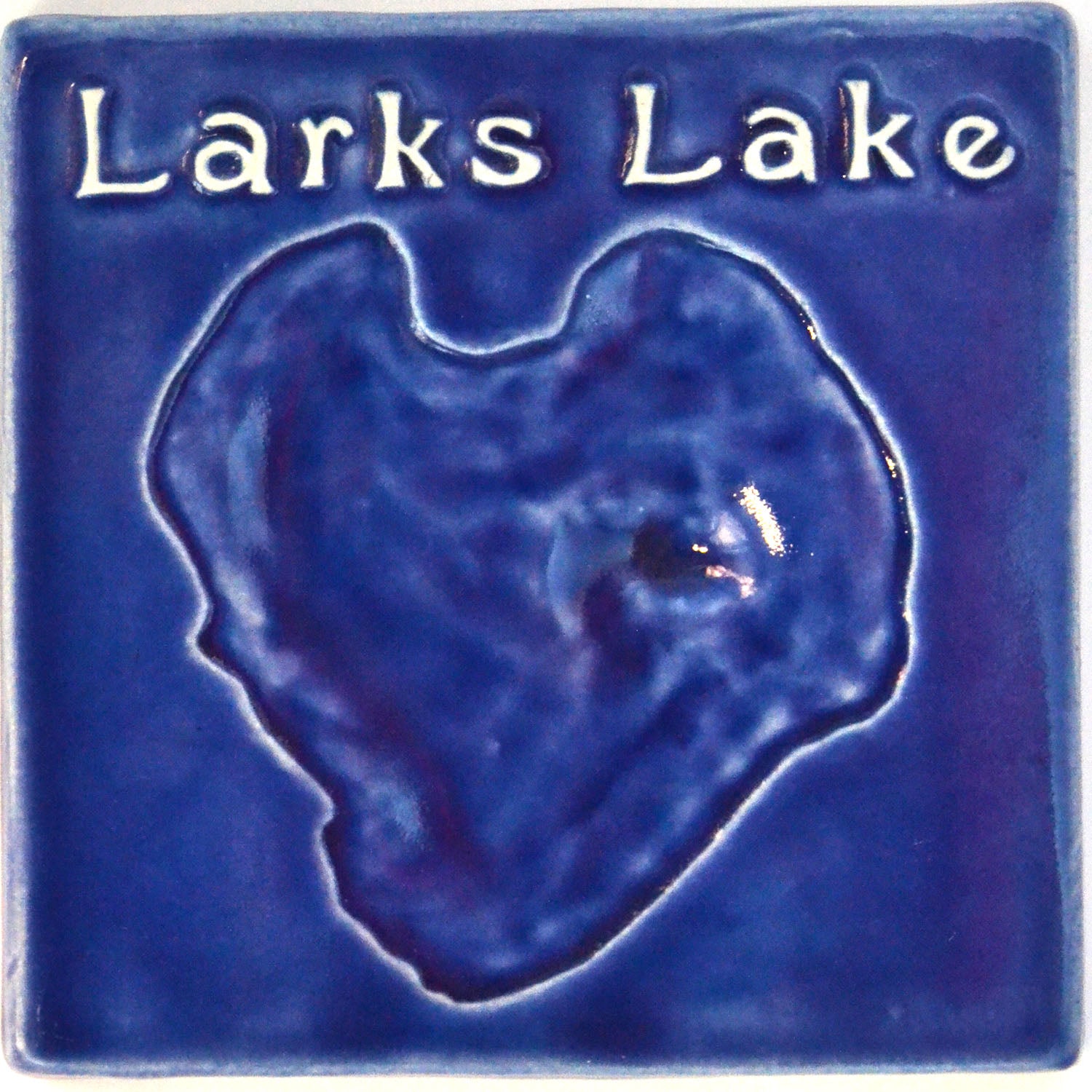 6x6 larks lake tile blue