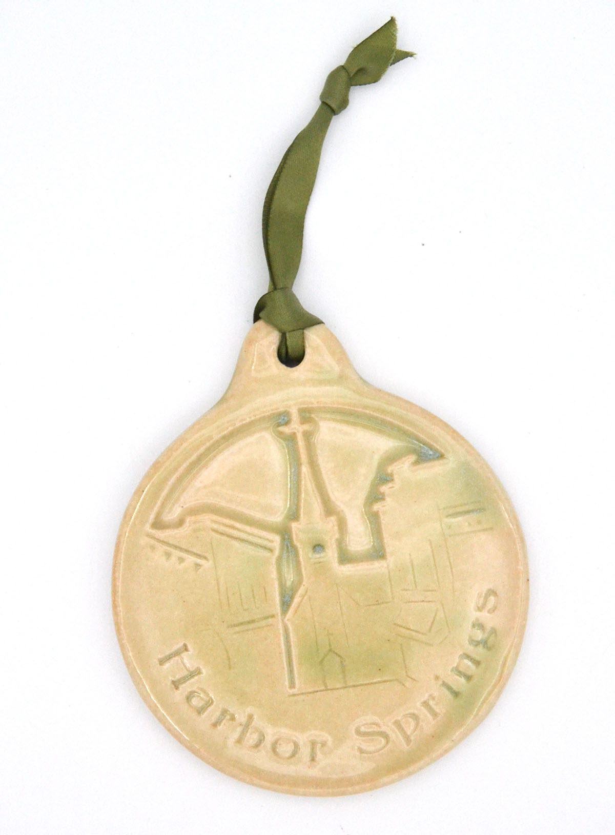 harbor springs ornament in sea green