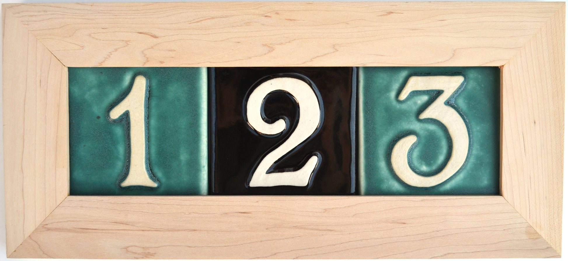 house number frame for 3 tiles