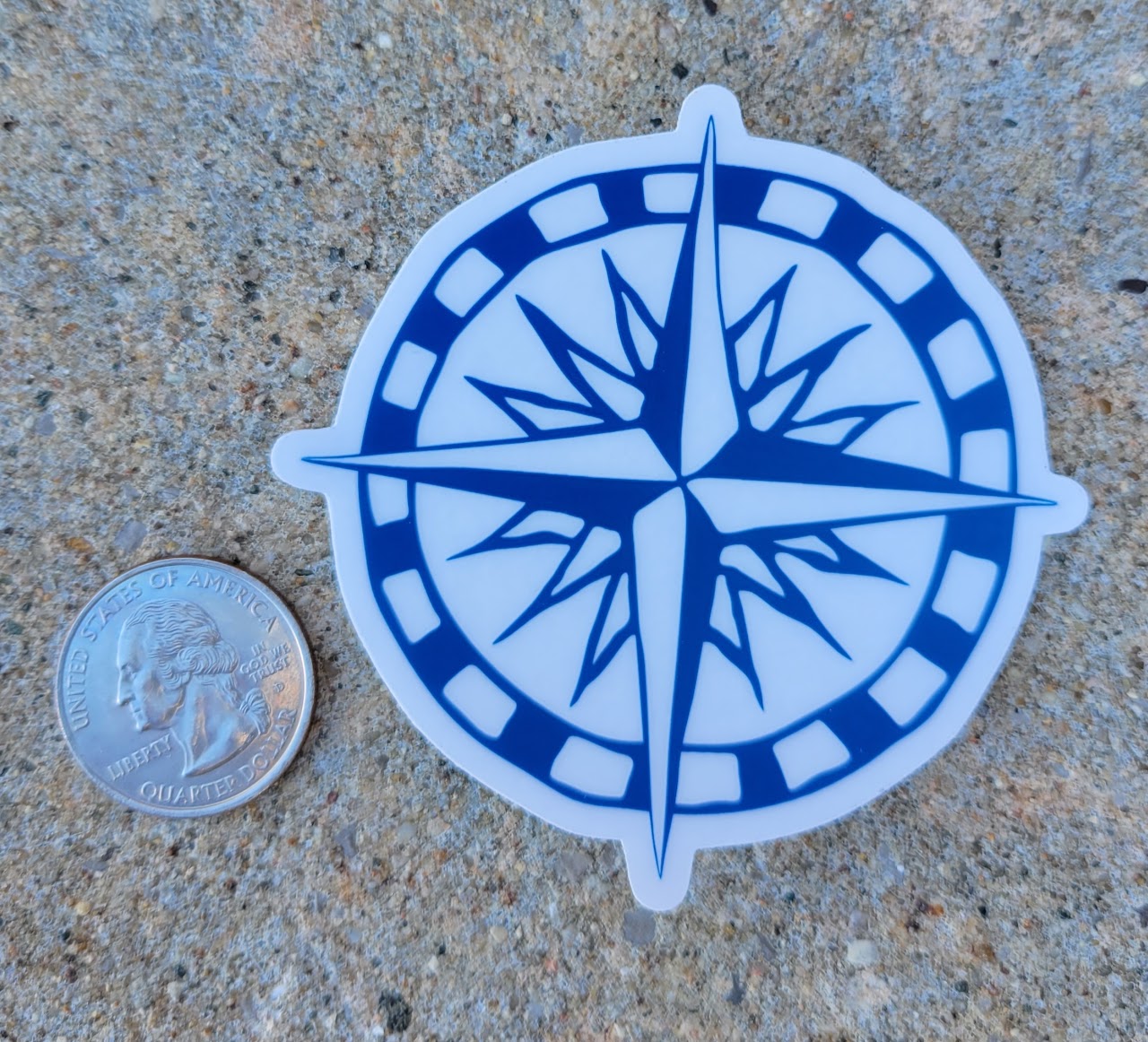 Compass Sticker Unique Compass Sticker – Little Traverse Tileworks