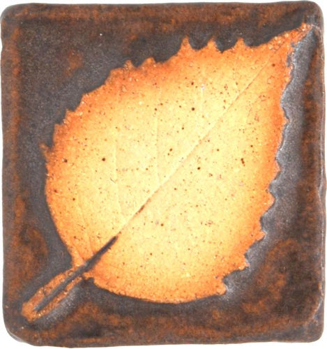 2x2 leaf tile brown