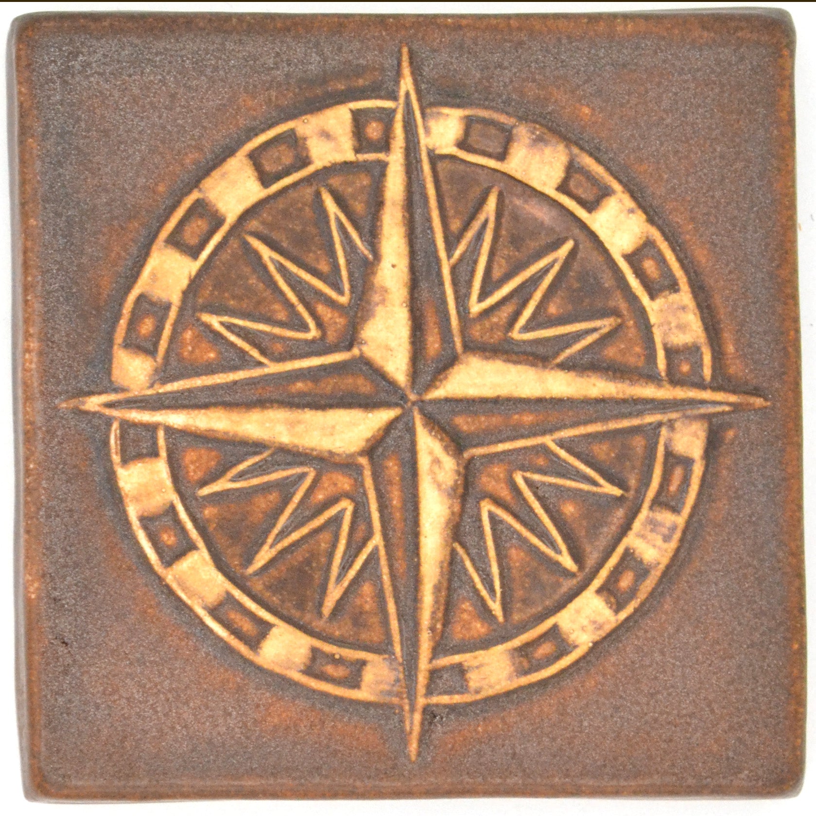 4x4 Compass Rose Tile – Little Traverse Tileworks