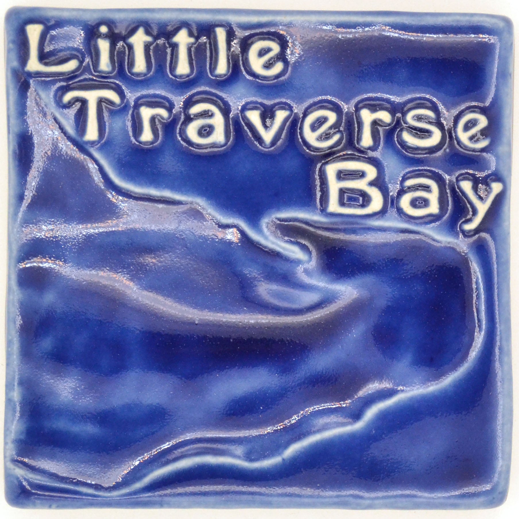 4x4 little traverse bay tile blue