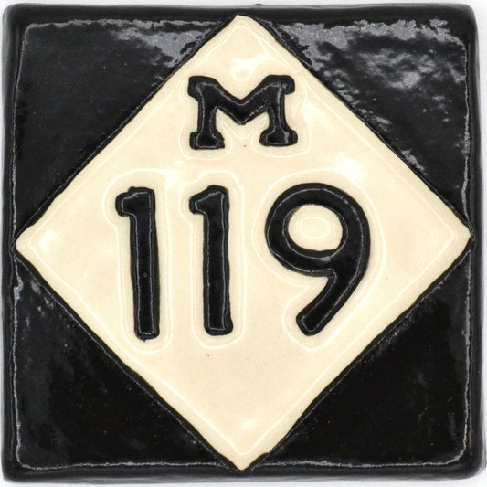 4x4 m119 road sign tile