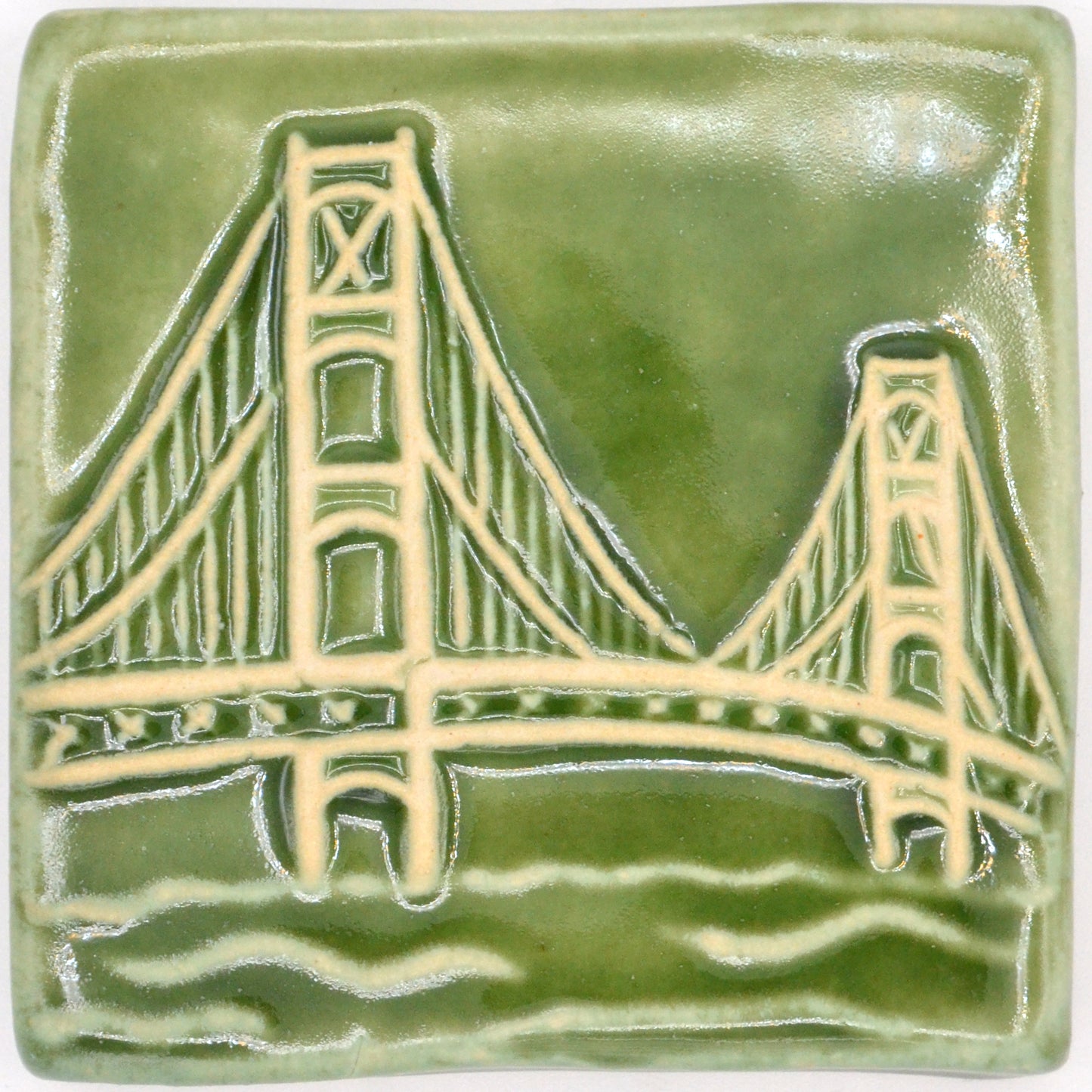 4x4 mackinac bridge tile green
