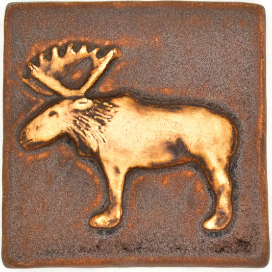 4x4 moose tile brown