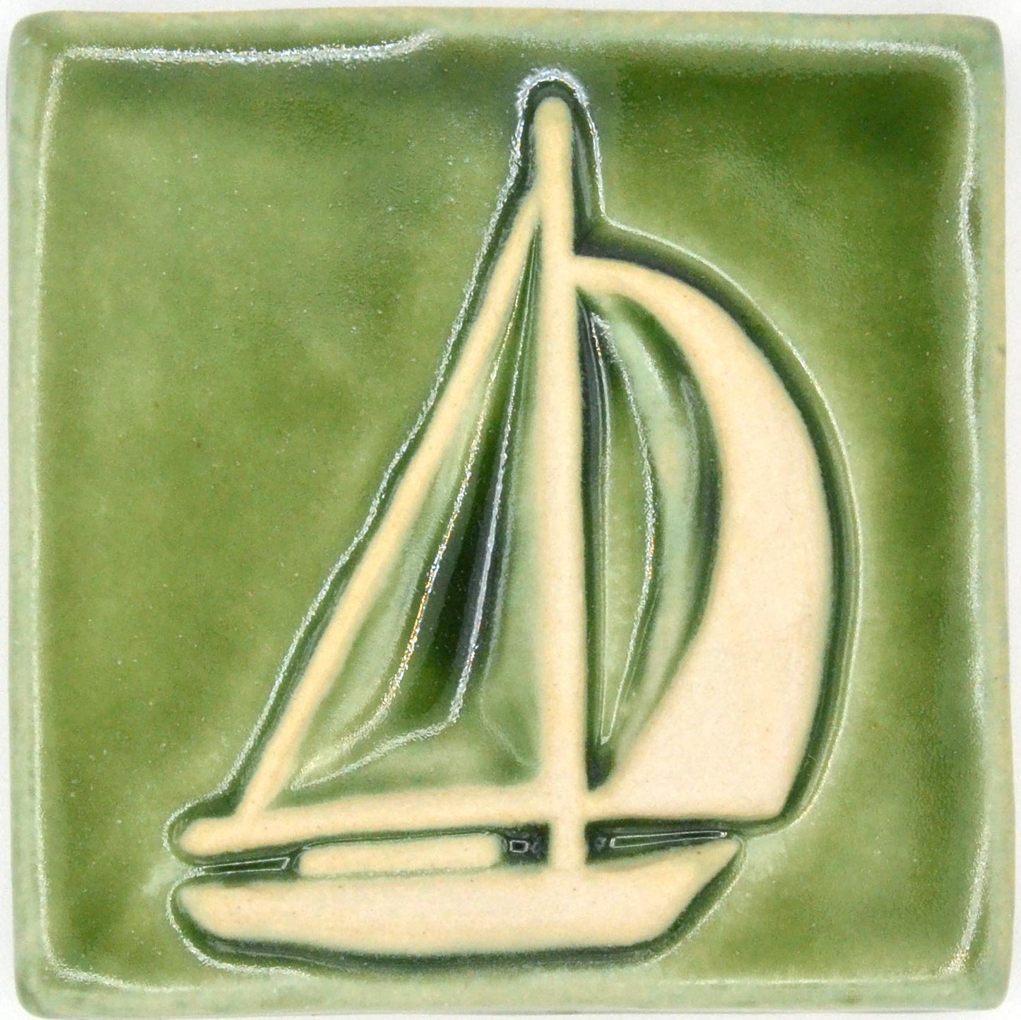 4x4 sailboat tile green
