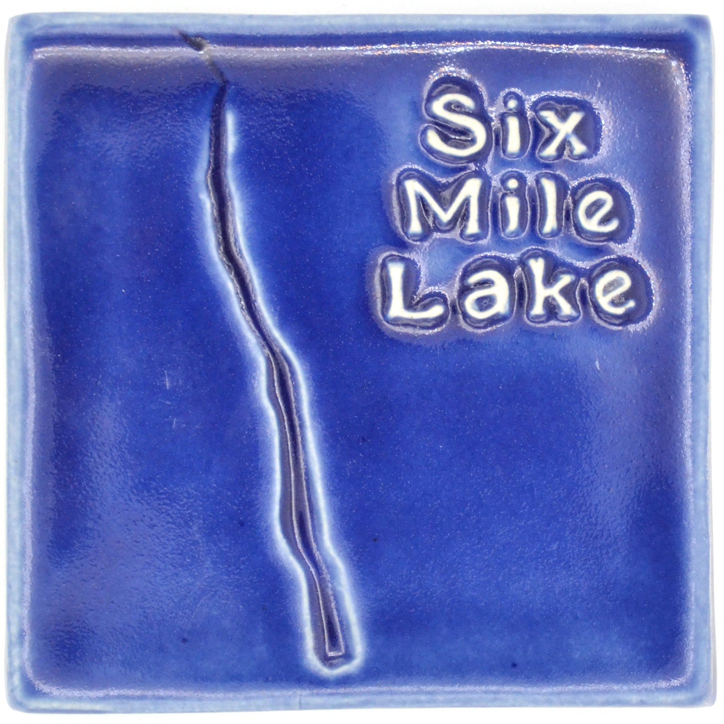 4x4 six mile lake tile blue