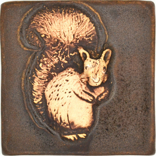4x4 squirrel tile brown