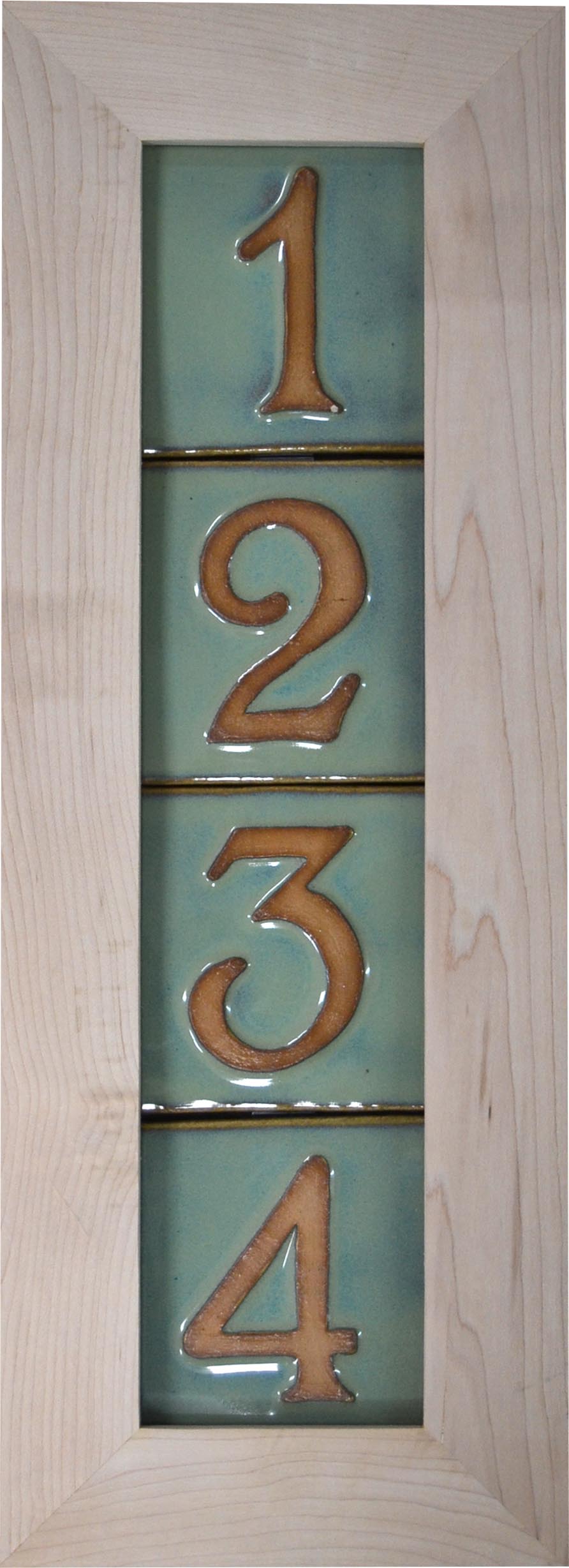 4 Tile House Number Frame